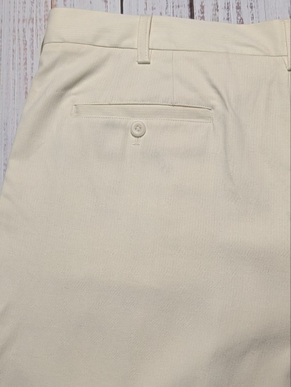 Roundtree & Yorke Caribbean Silk Shorts Cream Size 38 NWT - Picture 9 of 13
